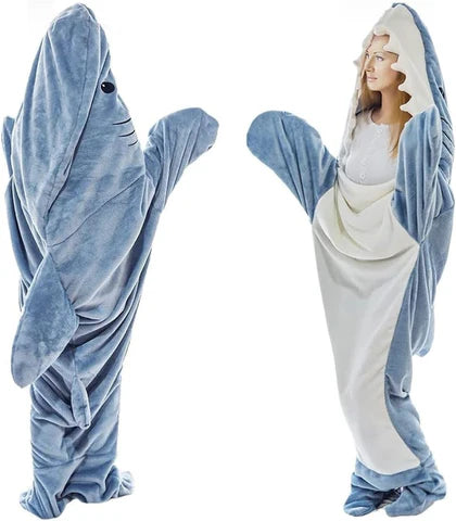 Shark Snuggie Wearable Blanket, Shark Week Attire, Shark Full Body Blanket