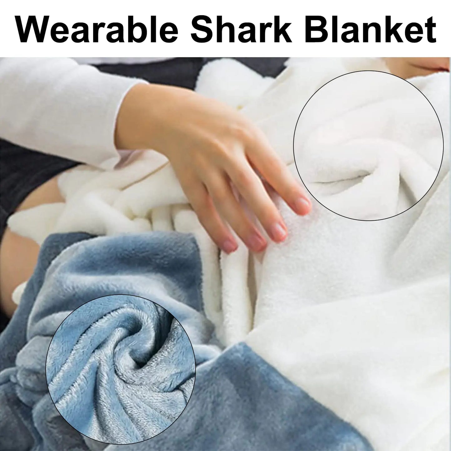 Shark Snuggie Wearable Blanket, Shark Week Attire, Shark Full Body Blanket